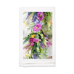 Personalized White Flour Sack Tea Towel