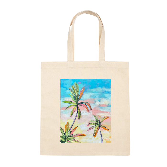 Personalized Square Canvas Tote Bag
