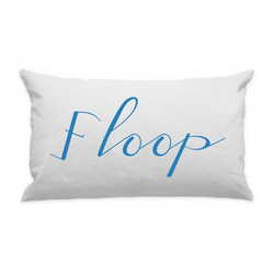 10"x18" White Cotton Canvas Decorative Pillow Case