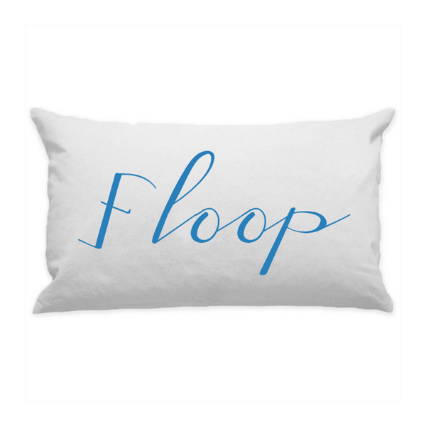 10"x18" White Cotton Canvas Decorative Pillow Case