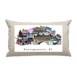 10"x18" Natural Cotton Canvas Decorative Pillow Case