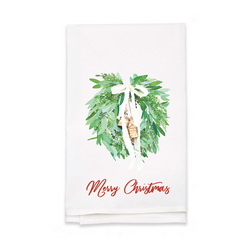 Personalized White Flour Sack Tea Towel