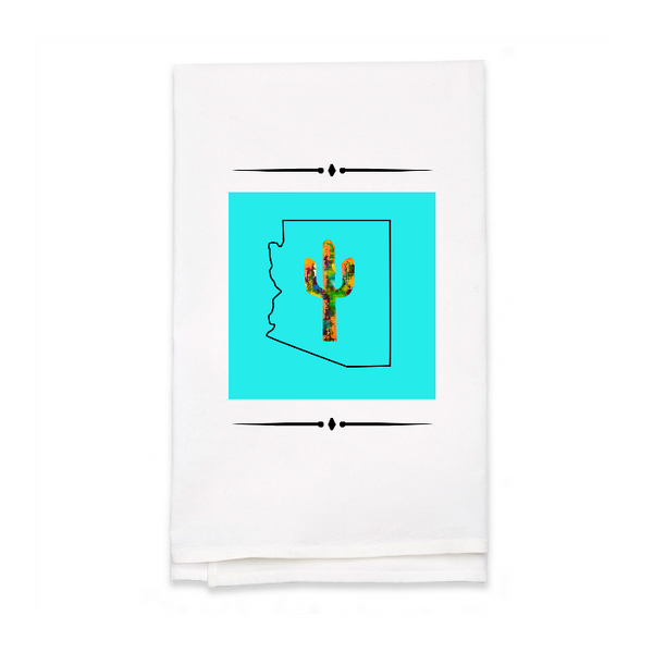 Personalized White Flour Sack Tea Towel