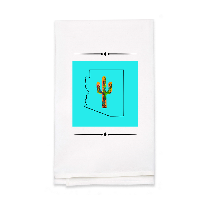 Personalized White Flour Sack Tea Towel