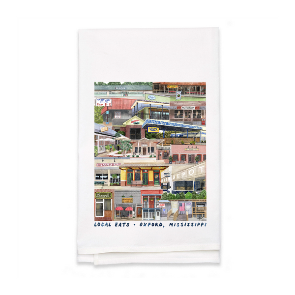 Personalized White Flour Sack Tea Towel