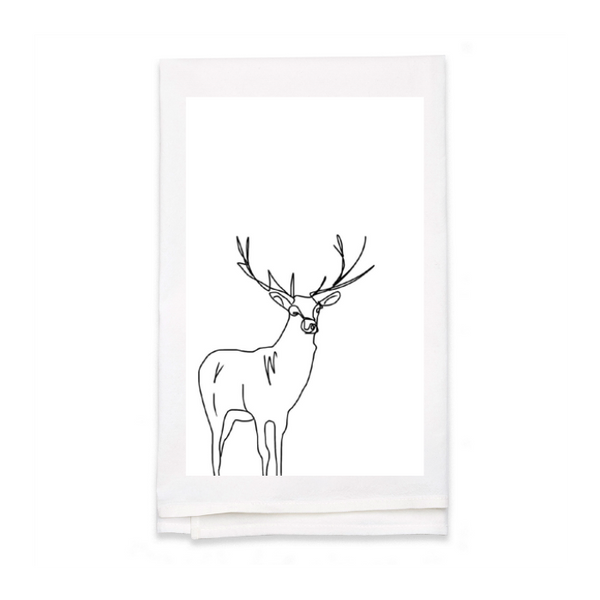 Personalized White Flour Sack Tea Towel