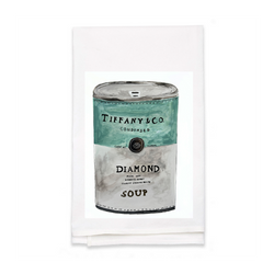 Personalized White Flour Sack Tea Towel