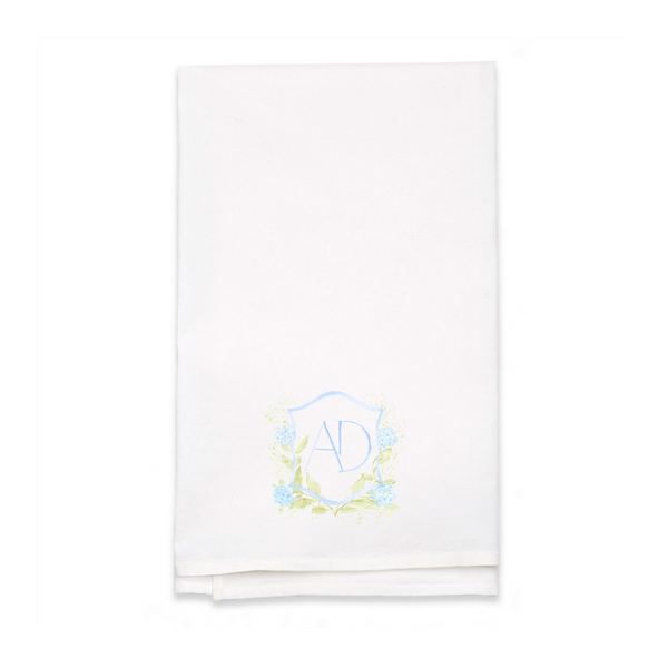 Personalized White Flour Sack Tea Towel