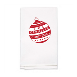 Personalized White Flour Sack Tea Towel
