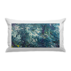 10"x18" White Cotton Canvas Decorative Pillow Case