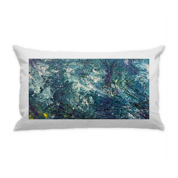 10"x18" White Cotton Canvas Decorative Pillow Case