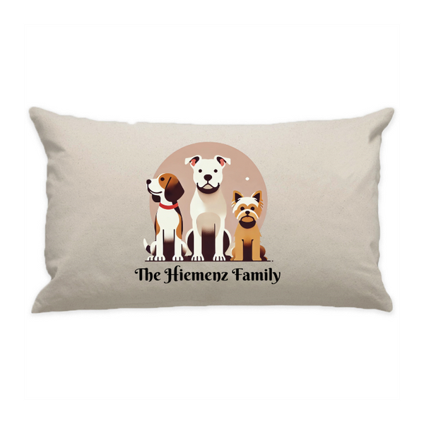 10"x18" Natural Cotton Canvas Decorative Pillow Case