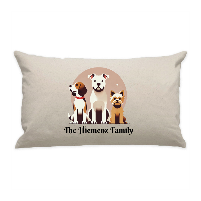 10"x18" Natural Cotton Canvas Decorative Pillow Case