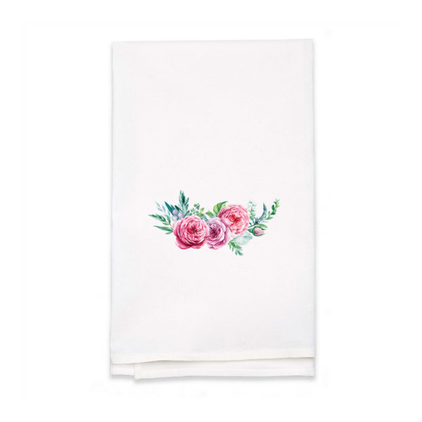 Personalized White Flour Sack Tea Towel