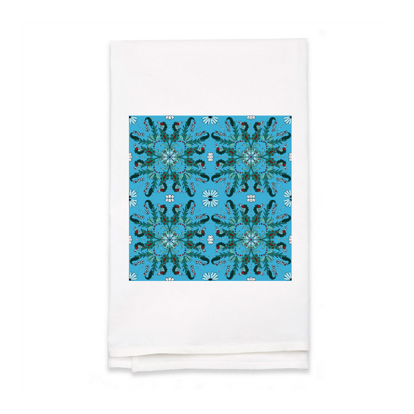 Personalized White Flour Sack Tea Towel