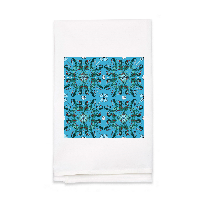 Personalized White Flour Sack Tea Towel