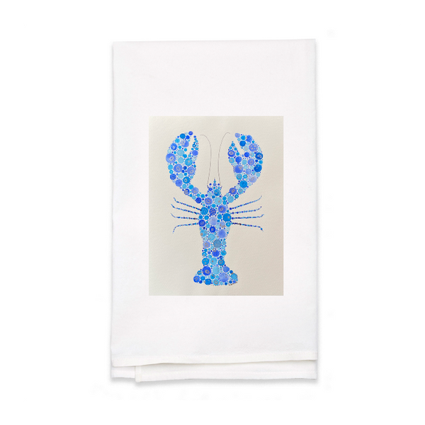 Personalized White Flour Sack Tea Towel