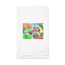 Personalized White Flour Sack Tea Towel