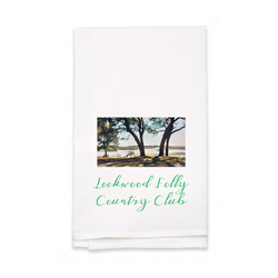 Personalized White Flour Sack Tea Towel