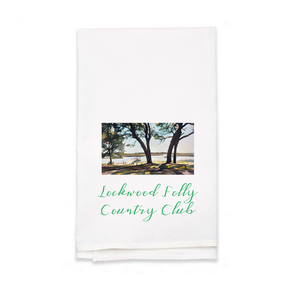 Personalized White Flour Sack Tea Towel