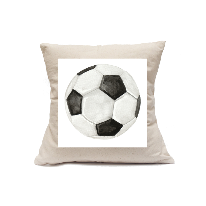 Custom Printed Natural Canvas Pillowcase with Zipper 18"x18"