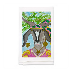 Personalized White Flour Sack Tea Towel