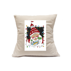 Custom Printed Natural Canvas Pillowcase with Zipper 18"x18"