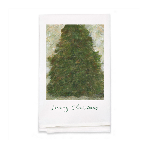 Personalized White Flour Sack Tea Towel