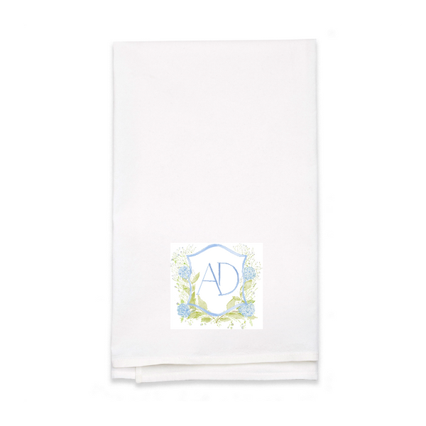 Personalized White Flour Sack Tea Towel