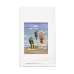 Personalized White Flour Sack Tea Towel
