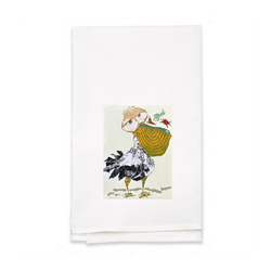 Personalized White Flour Sack Tea Towel