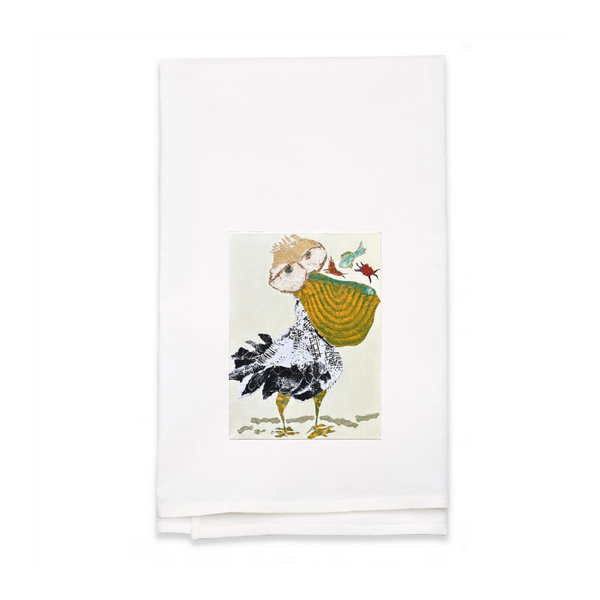 Personalized White Flour Sack Tea Towel