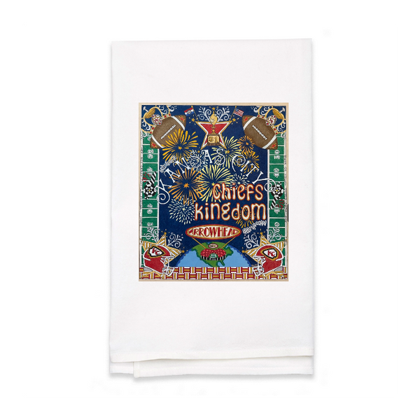 Personalized White Flour Sack Tea Towel