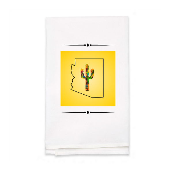 Personalized White Flour Sack Tea Towel