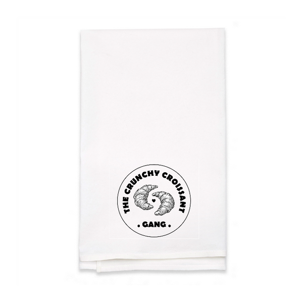 Personalized White Flour Sack Tea Towel