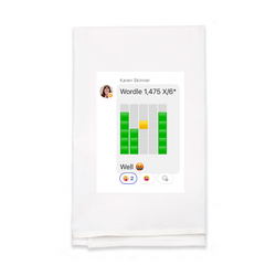 Personalized White Flour Sack Tea Towel