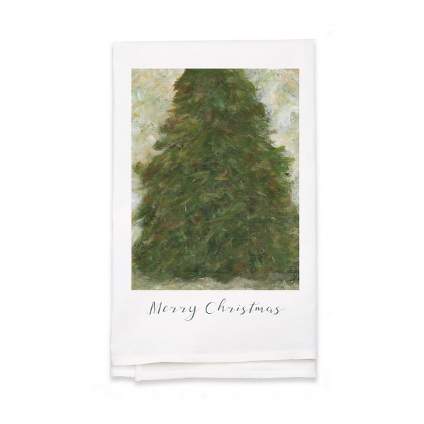 Personalized White Flour Sack Tea Towel