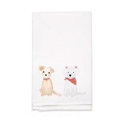 Personalized White Flour Sack Tea Towel