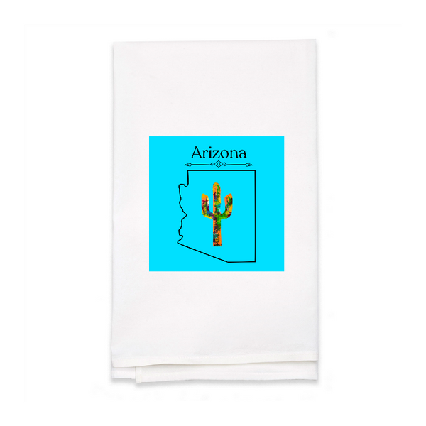 Personalized White Flour Sack Tea Towel
