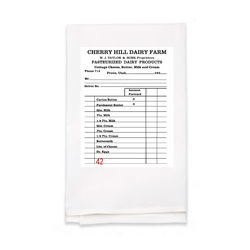 Personalized White Flour Sack Tea Towel
