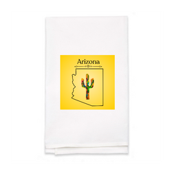 Personalized White Flour Sack Tea Towel