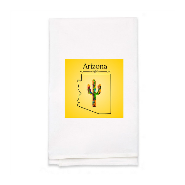 Personalized White Flour Sack Tea Towel
