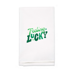 Personalized White Flour Sack Tea Towel