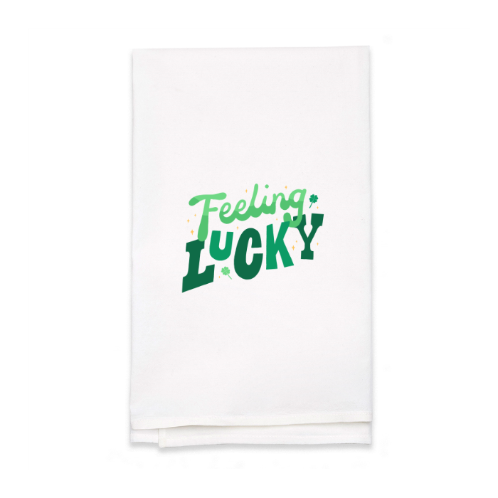 Personalized White Flour Sack Tea Towel