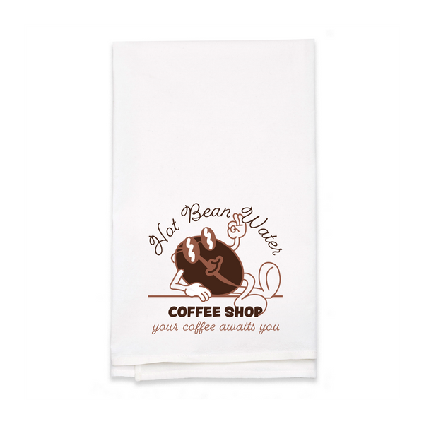 Personalized White Flour Sack Tea Towel