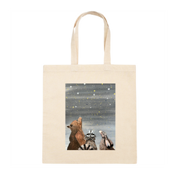 Personalized Square Canvas Tote Bag
