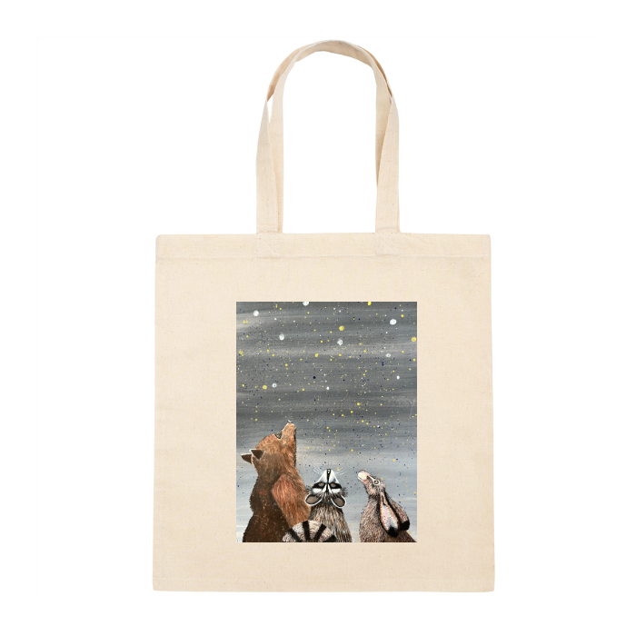 Personalized Square Canvas Tote Bag