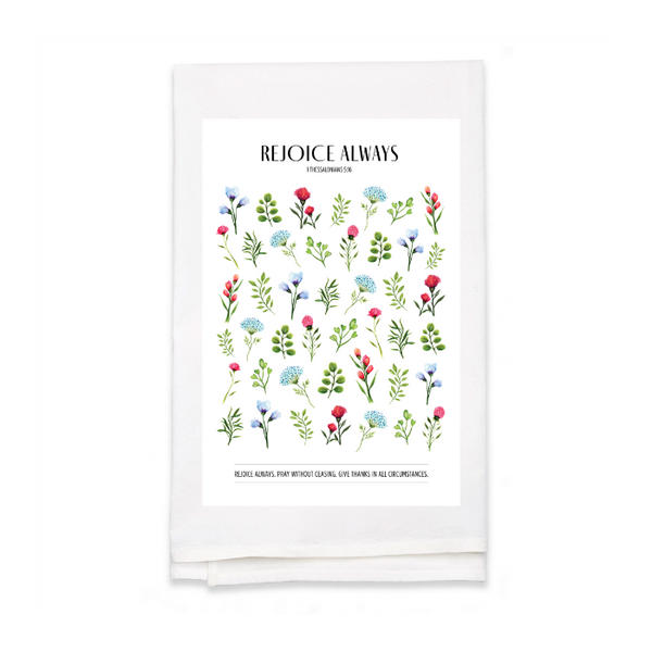 Personalized White Flour Sack Tea Towel