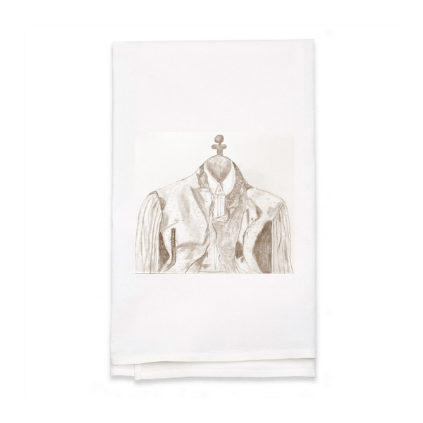 Personalized White Flour Sack Tea Towel