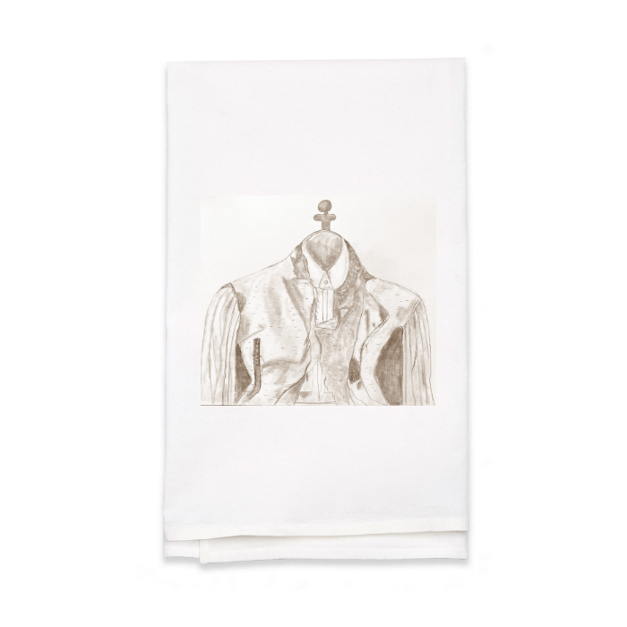 Personalized White Flour Sack Tea Towel